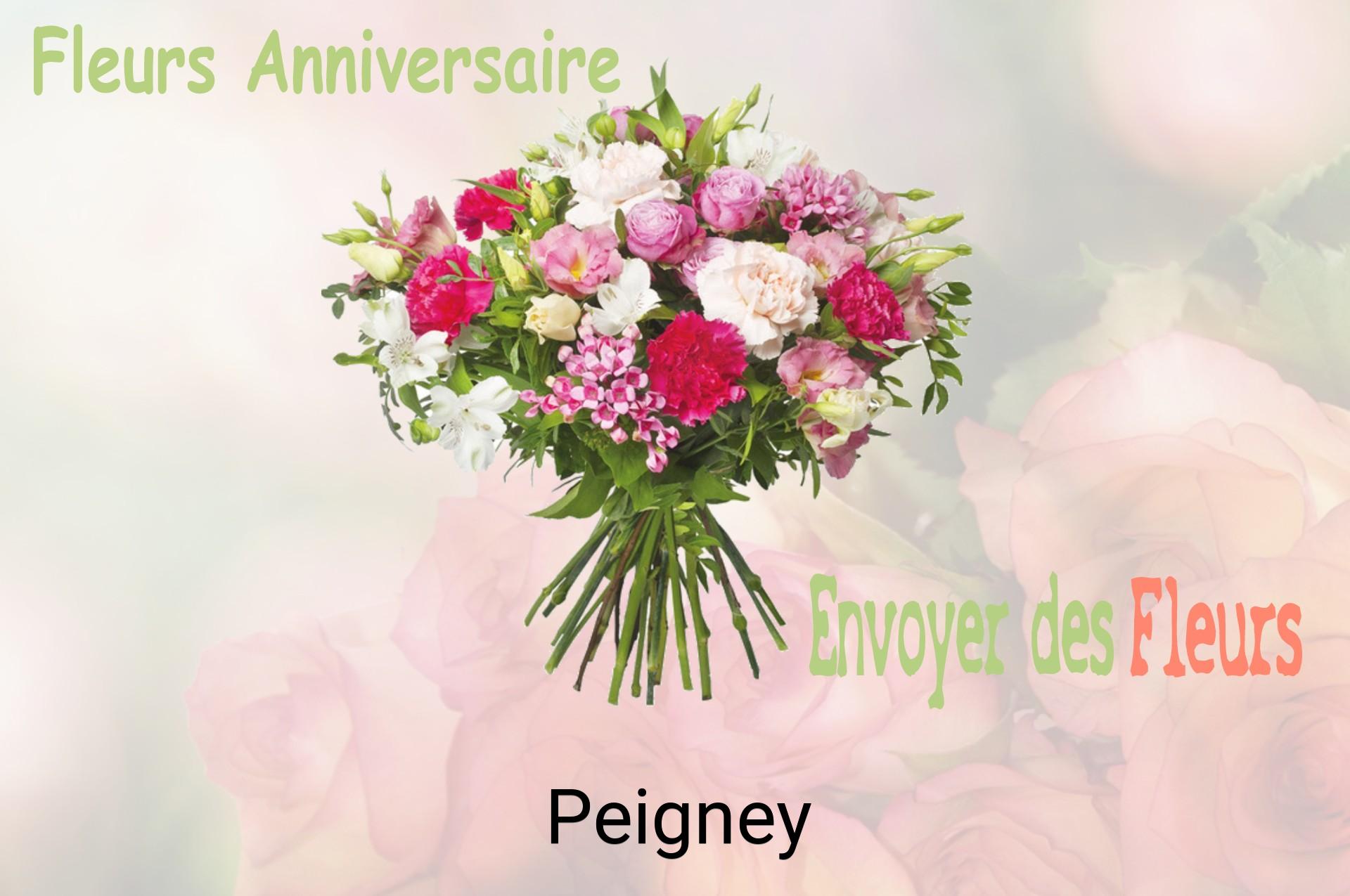 Bouquet de fleurs d’anniversaire livré à Peigney